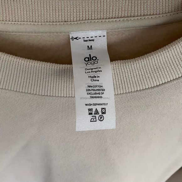 Alo Yoga Crewneck Sweater in Oatmeal - Picture 4 of 4